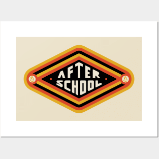 After School Retro Logo Posters and Art